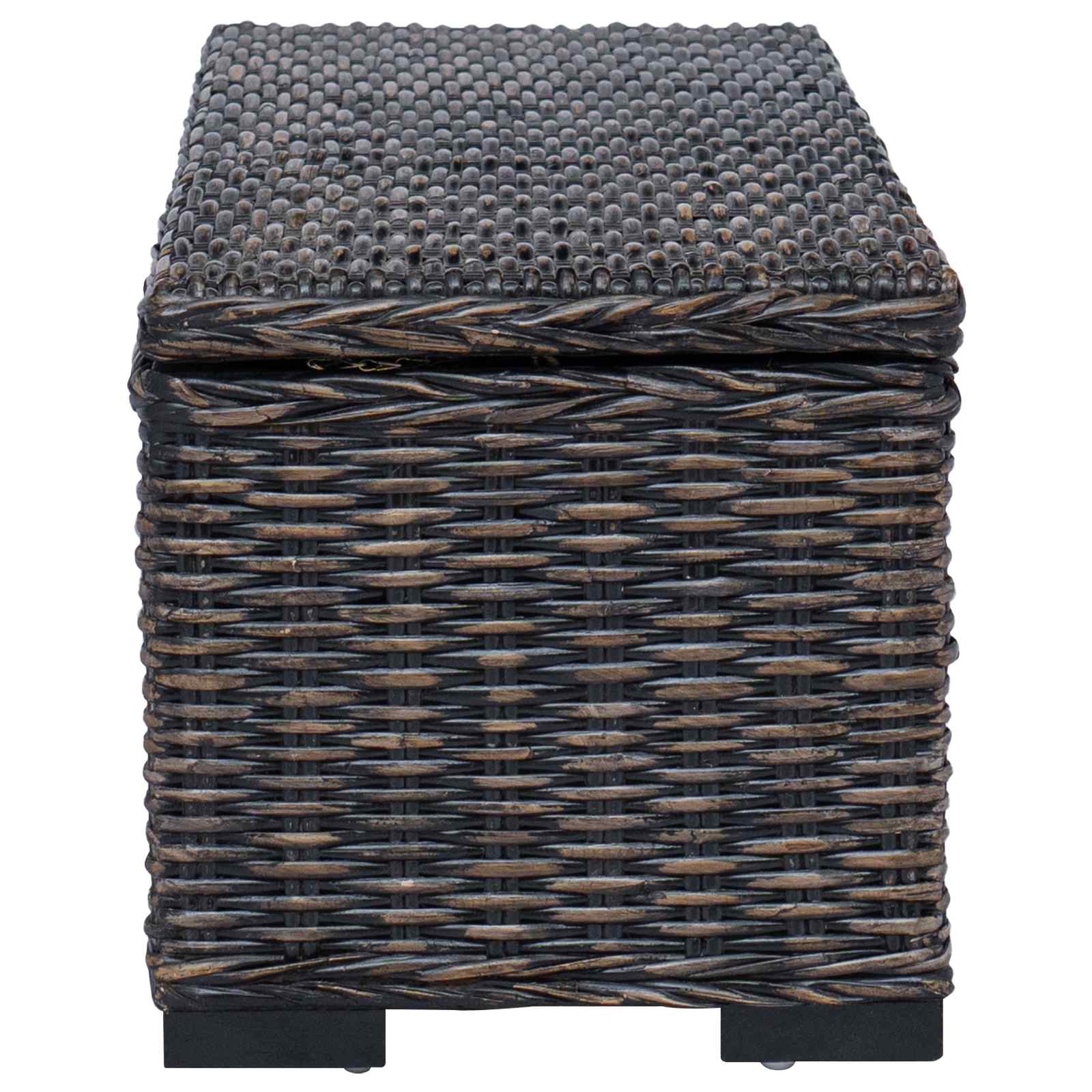 Kutija za spremanje s pohranom Crna 110 x 35 x 45 cm