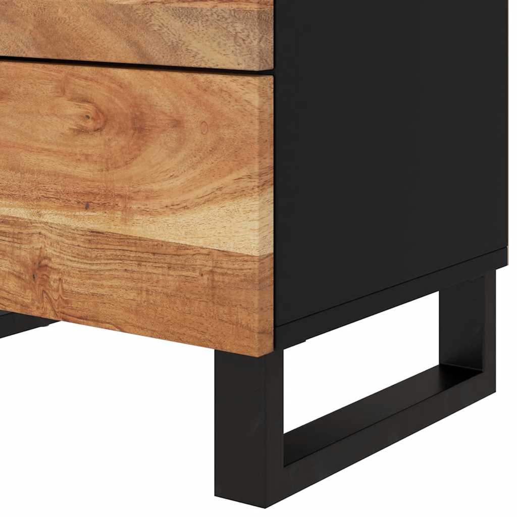 Noćni ormarić 50x33x62 masivno drvo bagrema i konstruirano drvo