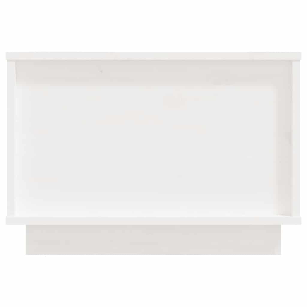 Stolić za kavu bijeli 40 x 50 x 35 cm od masivne borovine