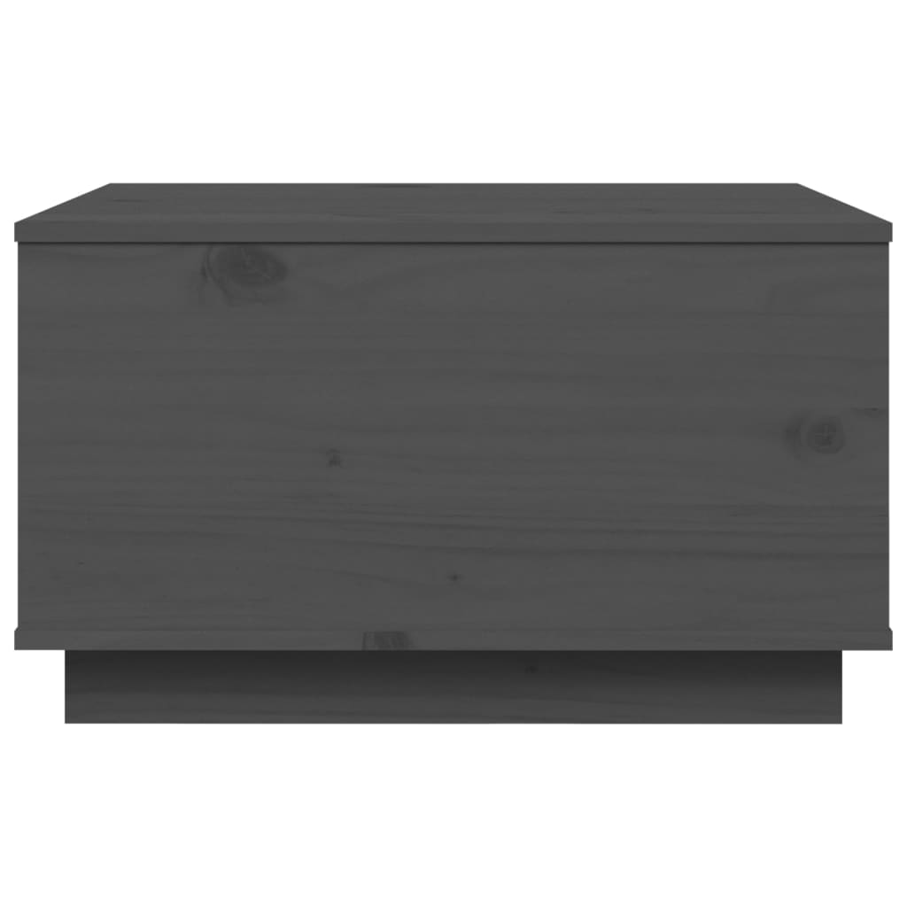 Stolić za kavu sivi 60 x 50 x 35 cm od masivne borovine