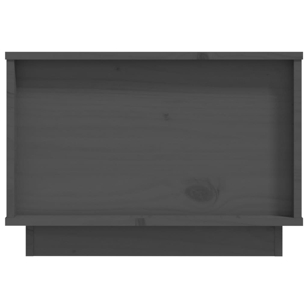 Stolić za kavu sivi 60 x 50 x 35 cm od masivne borovine