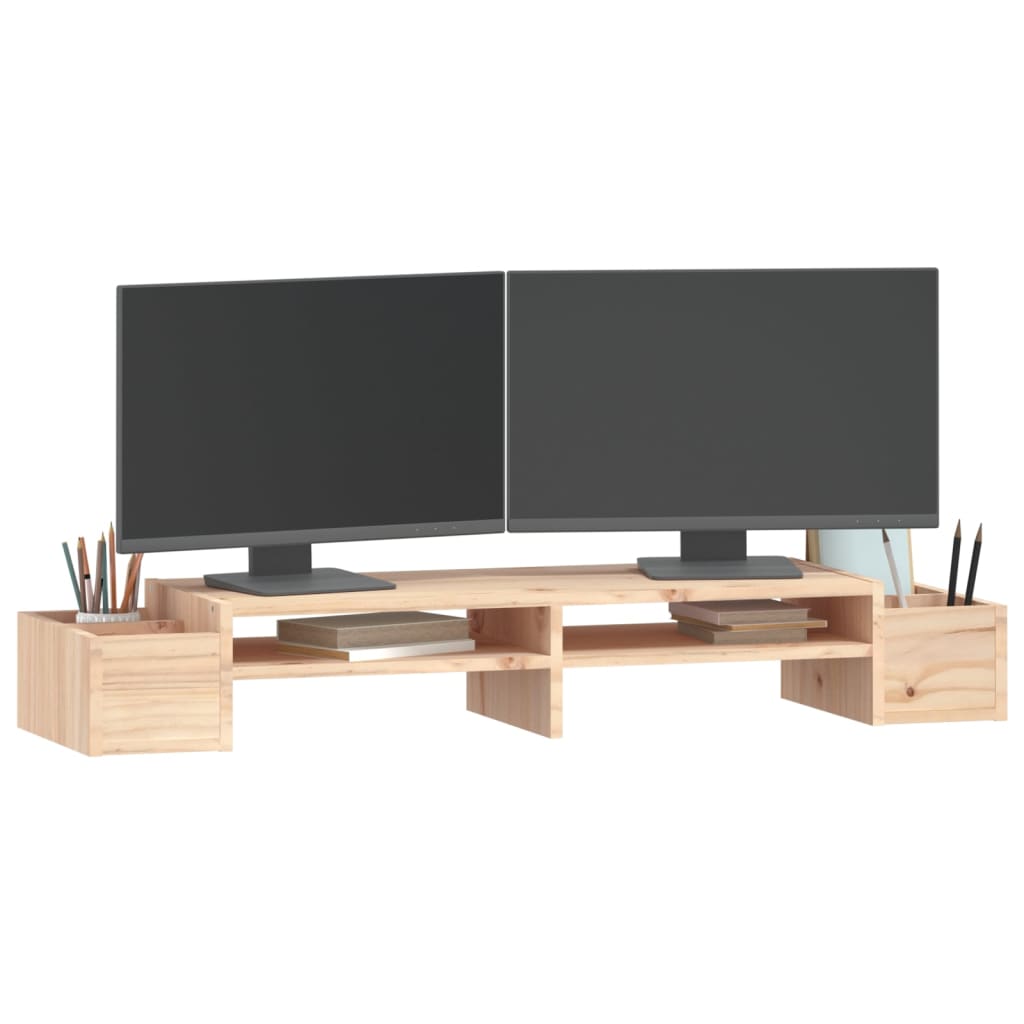 Stalak za monitor 100 x 27,5 x 15 cm od masivne borovine