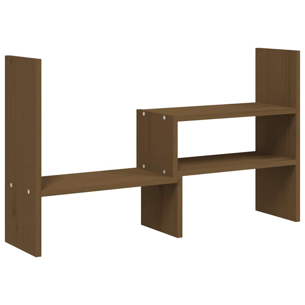 Stalak za monitor smeđi (39 - 72) x 17 x 43 cm masivna borovina