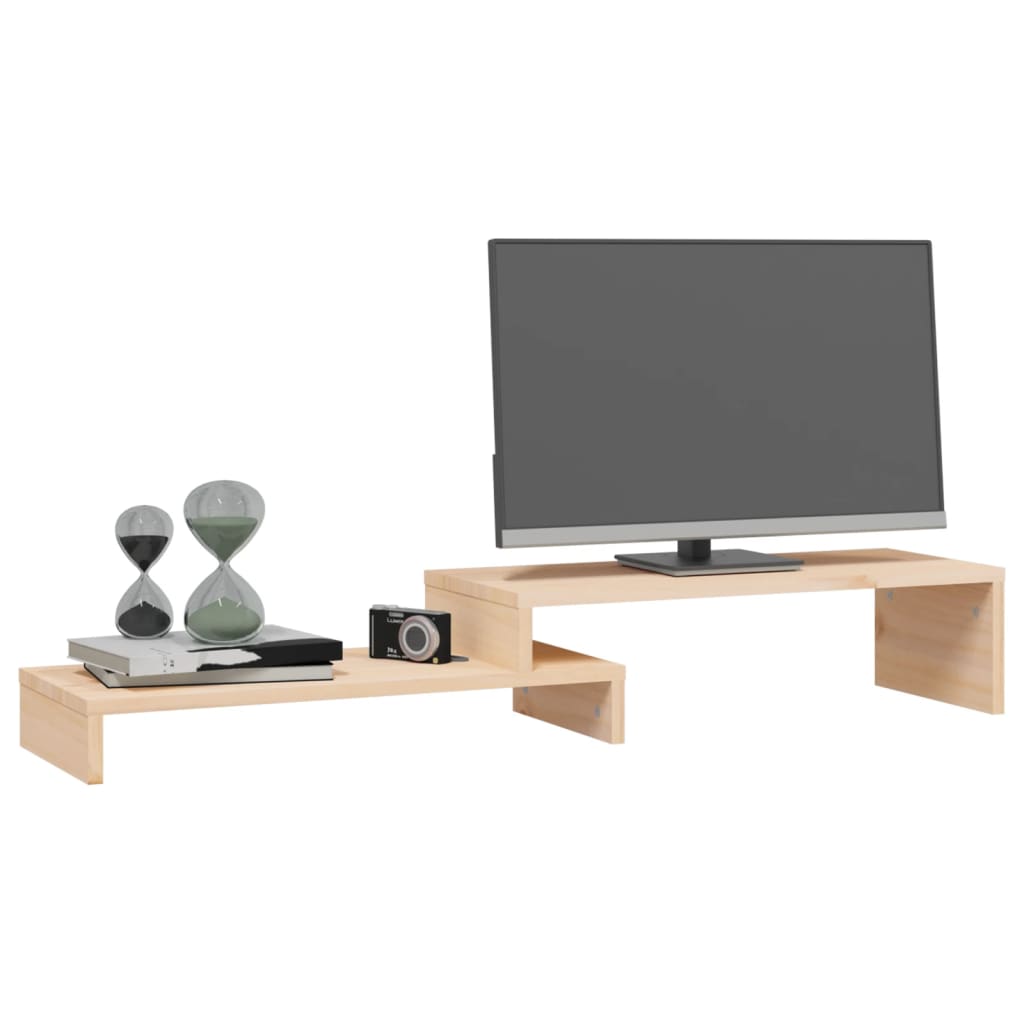 Stalak za monitor (52 - 101) x 22 x 14 cm od masivne borovine