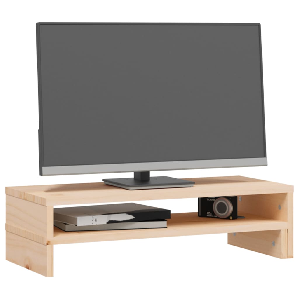 Stalak za monitor (52 - 101) x 22 x 14 cm od masivne borovine