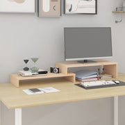 Stalak za monitor (52 - 101) x 22 x 14 cm od masivne borovine