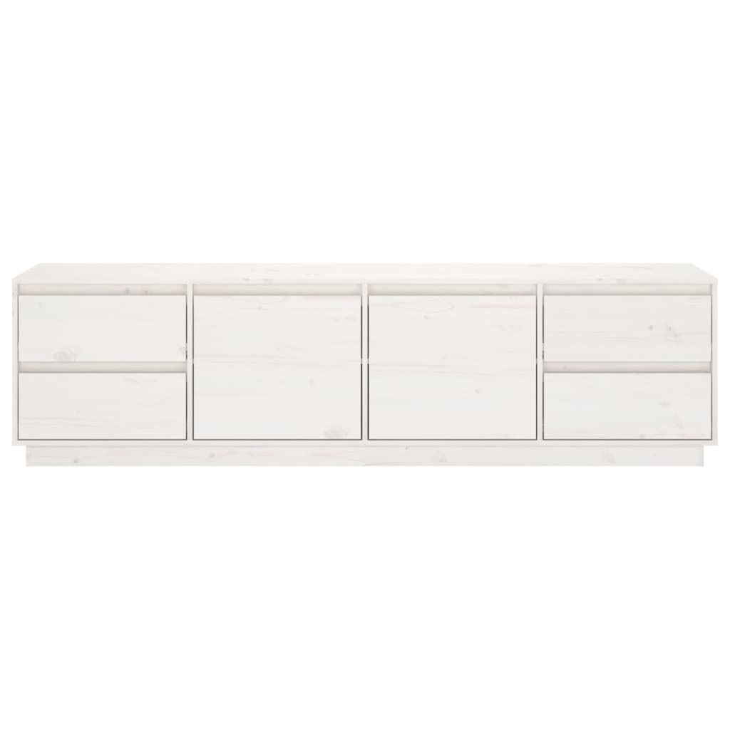 TV ormarić bijeli 176 x 37 x 47,5 cm od masivne borovine