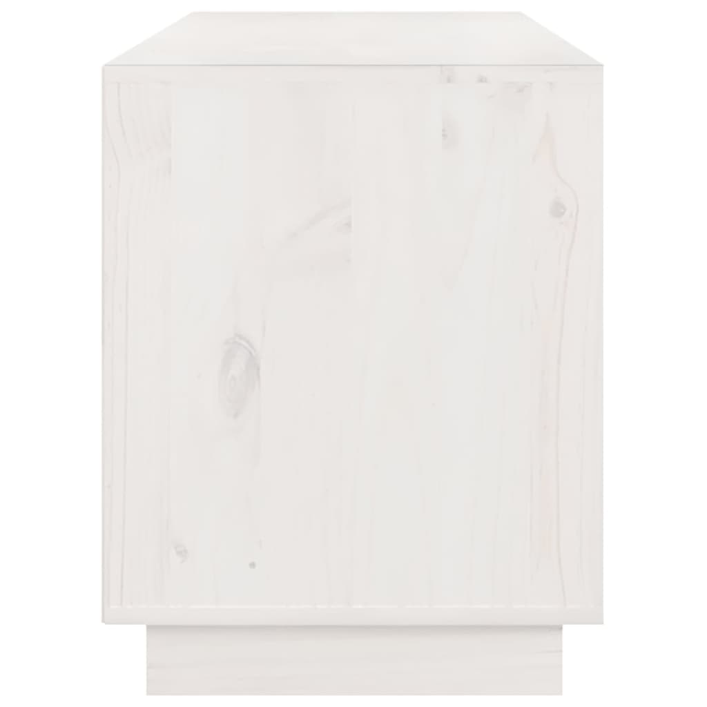 TV ormarić bijeli 176 x 37 x 47,5 cm od masivne borovine