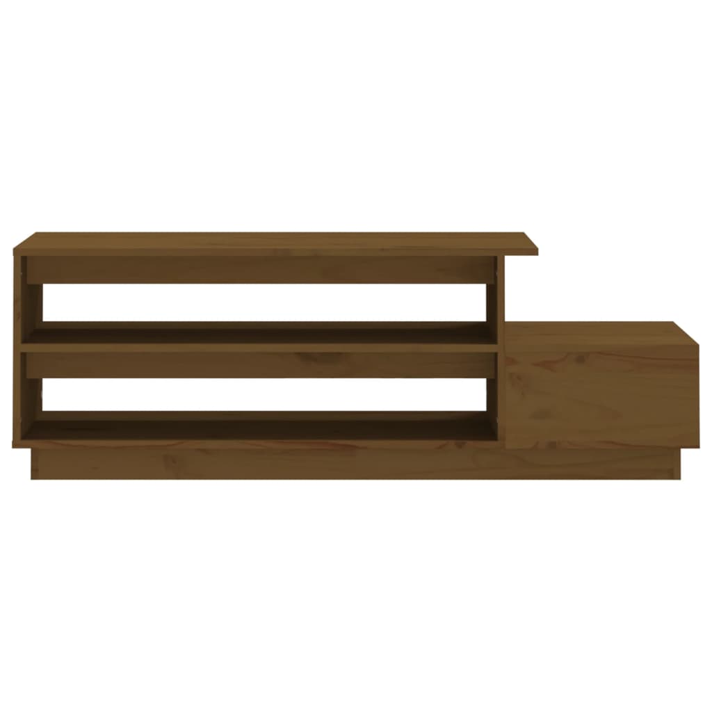 Stolić za kavu boja meda 120 x 50 x 40,5 cm od masivne borovine