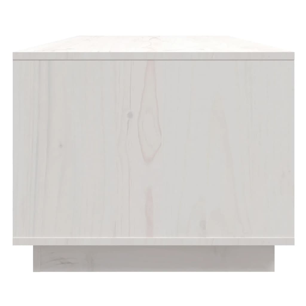 Stolić za kavu bijeli 110x50x40 cm od masivne borovine