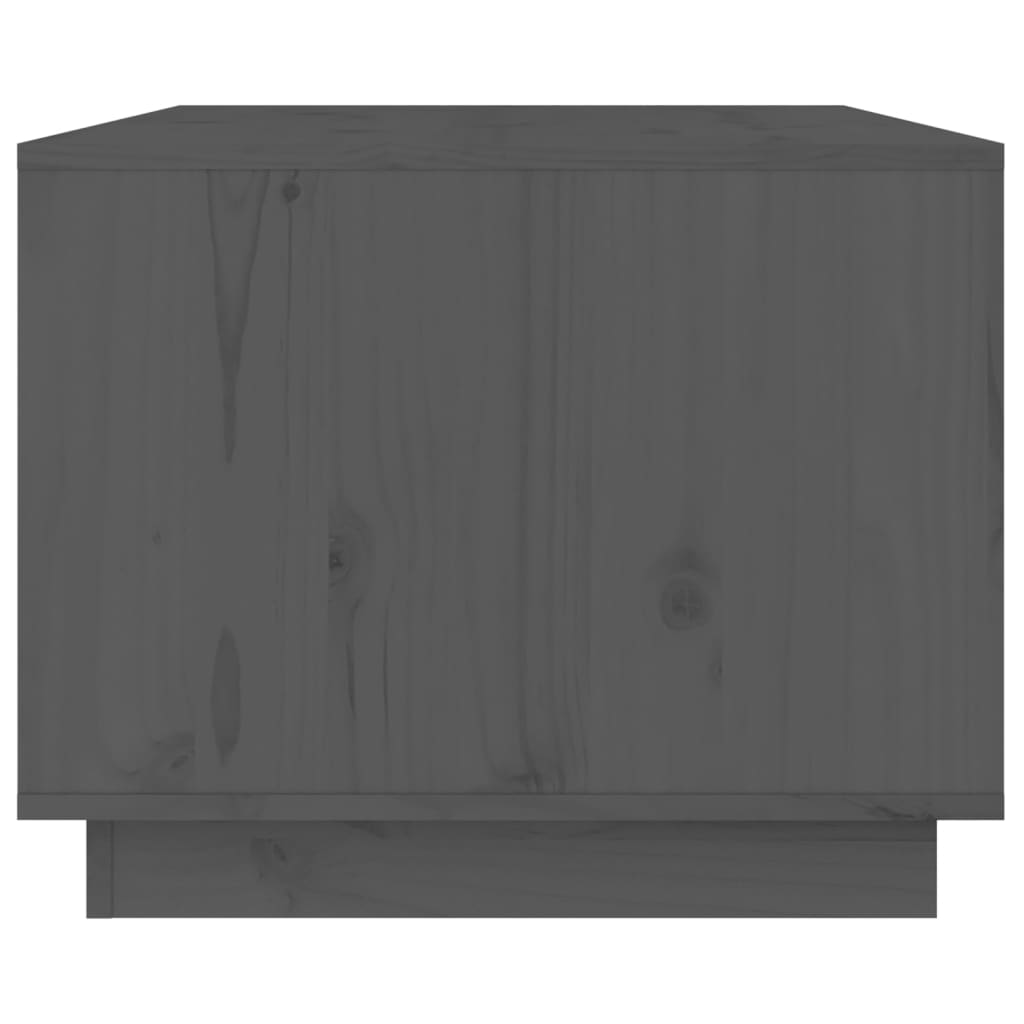 Stolić za kavu sivi 80x50x40 cm od masivne borovine