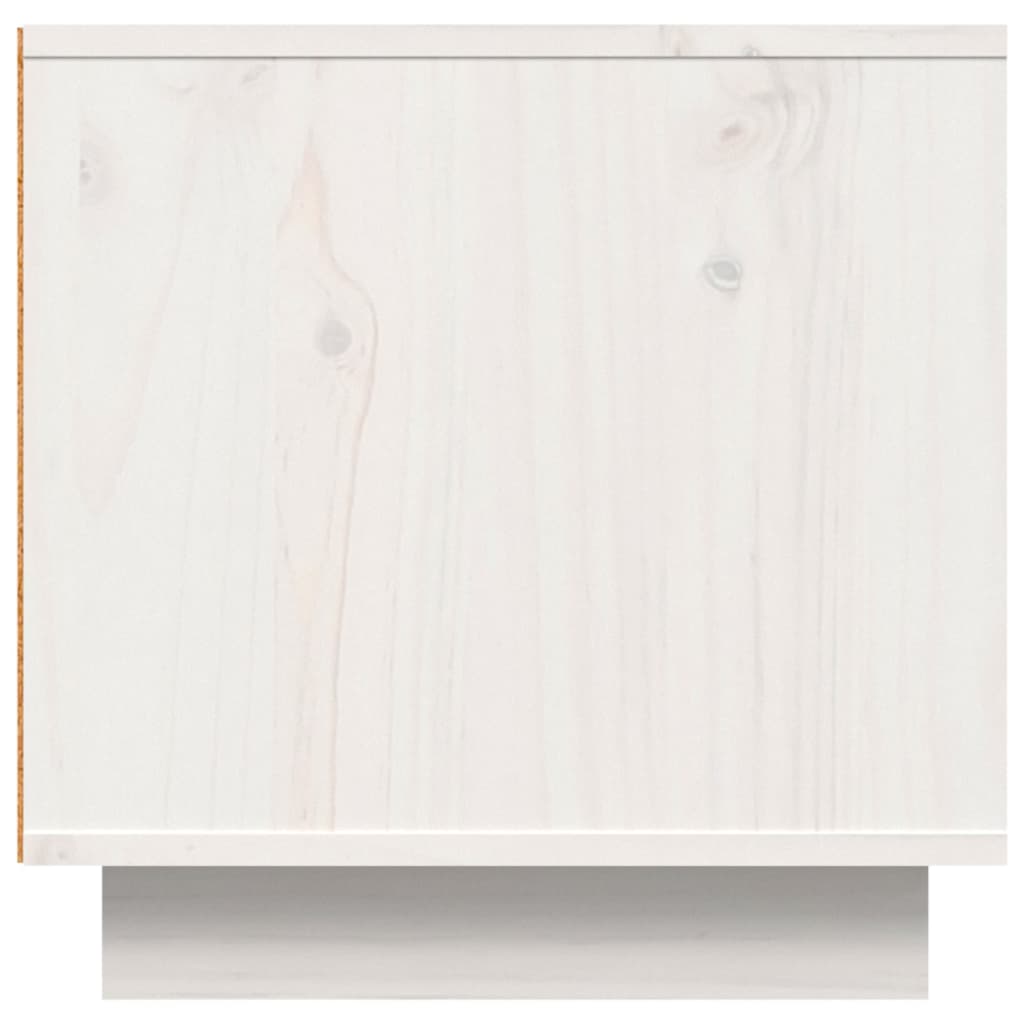 TV ormarić bijeli 140 x 40 x 40 cm od masivne borovine