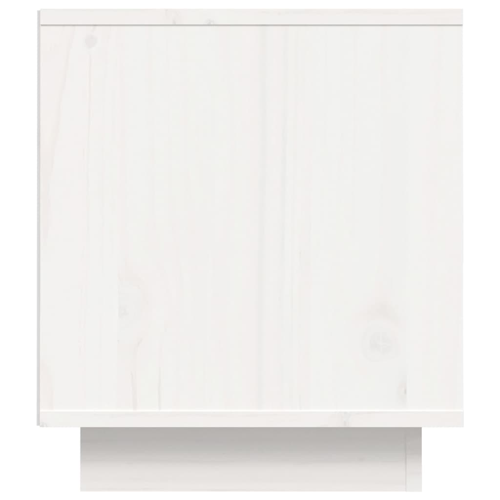 TV ormarić bijeli 80 x 35 x 40,5 cm od masivne borovine