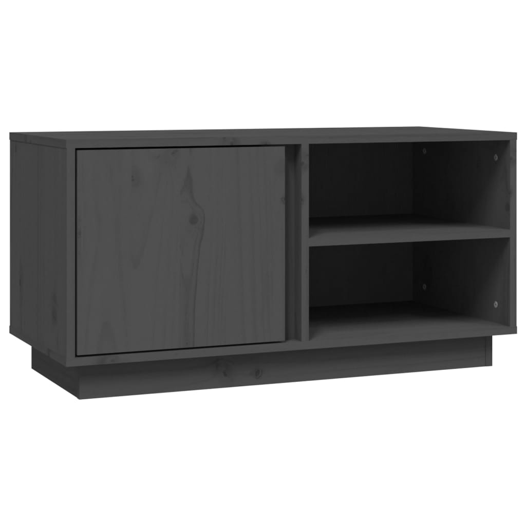 TV ormarić sivi 80 x 35 x 40,5 cm od masivne borovine