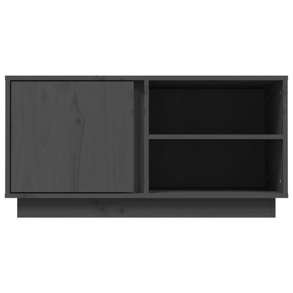 TV ormarić sivi 80 x 35 x 40,5 cm od masivne borovine