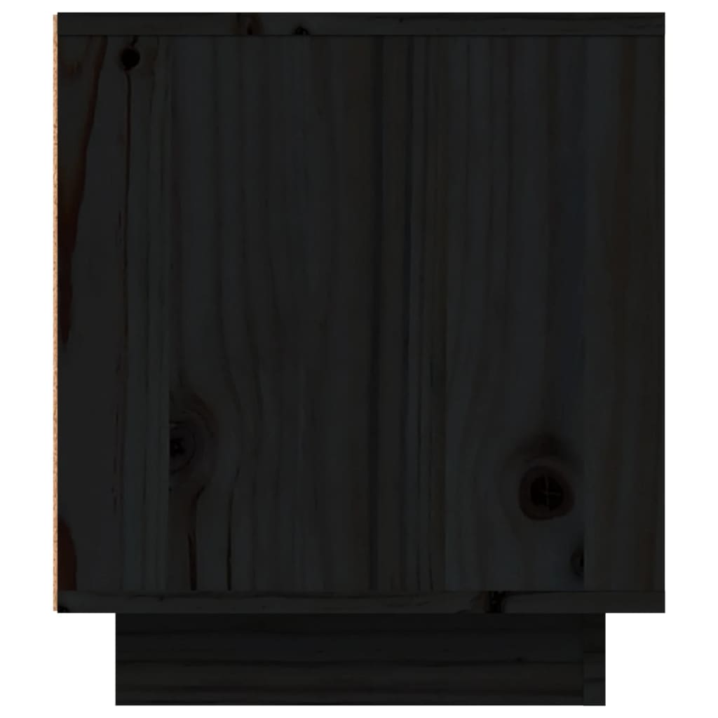 TV ormarić Crna 80 x 35 x 40,5 cm od masivne borovine