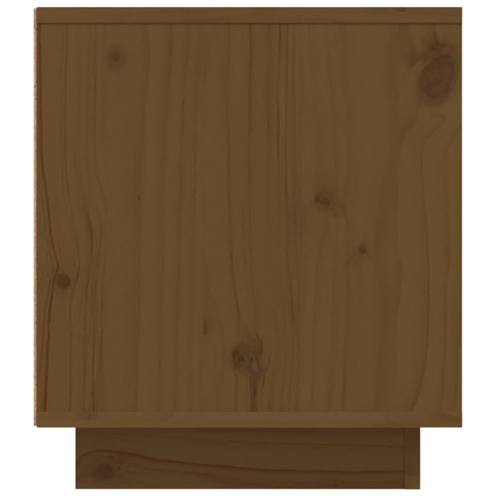 TV ormarić smeđa boja meda 110 x 35 x 40,5 cm masivna borovina