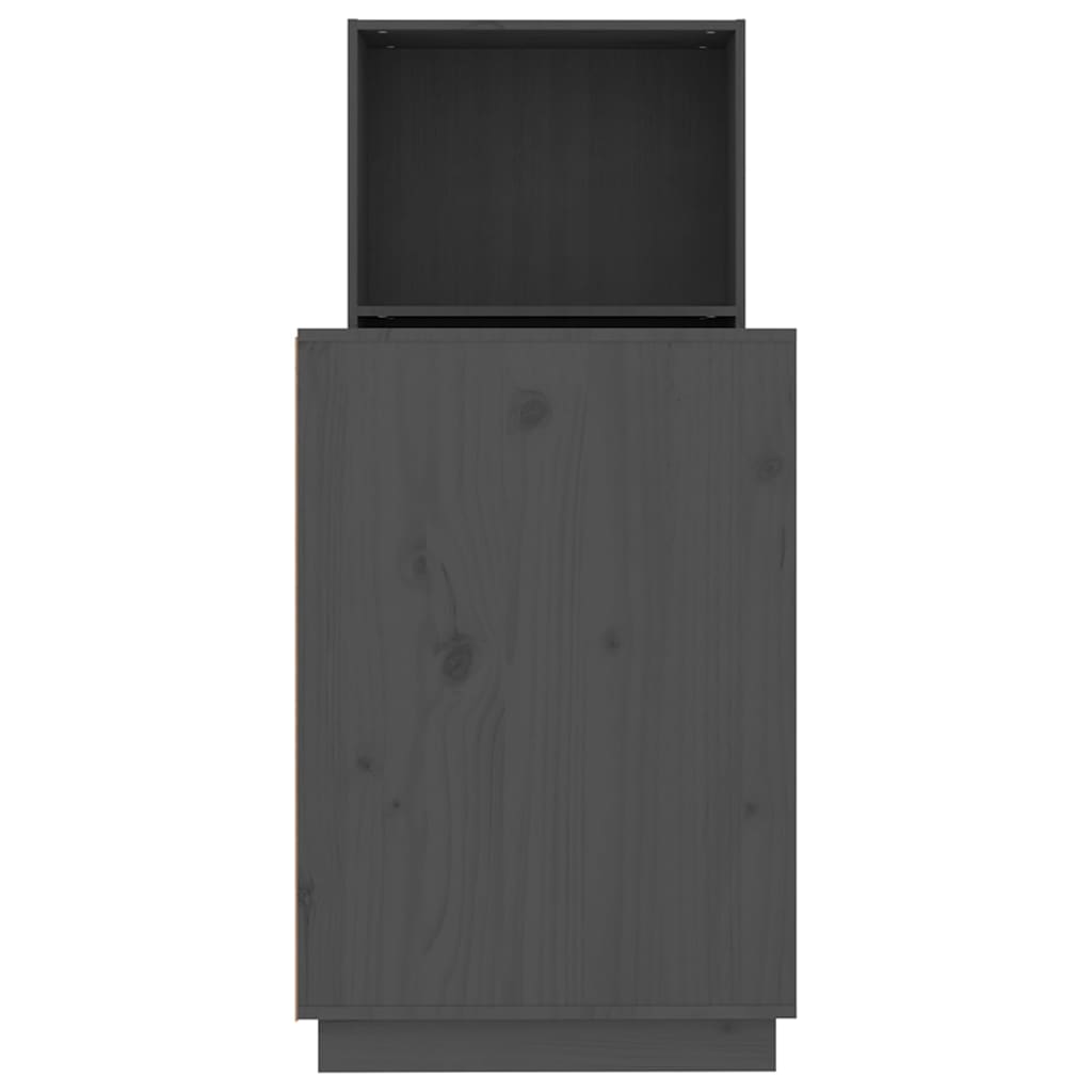 Radni stol sivi 110 x 53 x 117 cm od masivne borovine
