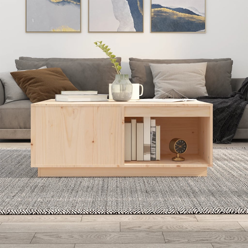 Stolić za kavu 100 x 101 x 40,5 cm od masivne borovine
