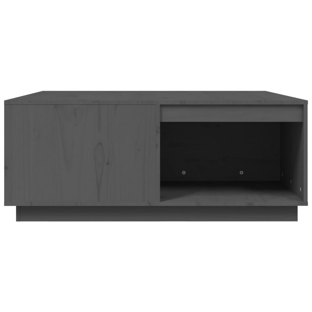 Stolić za kavu sivi 100 x 101 x 40,5 cm od masivne borovine