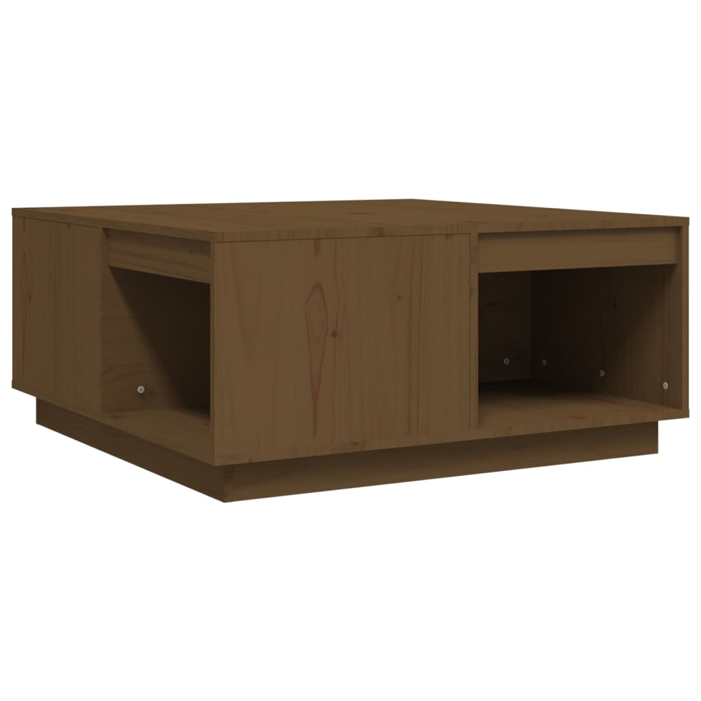 Stolić za kavu boja meda 80 x 81 x 36,5 cm od masivne borovine