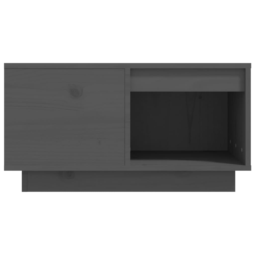 Stolić za kavu sivi 60 x 61 x 32,5 cm od masivne borovine