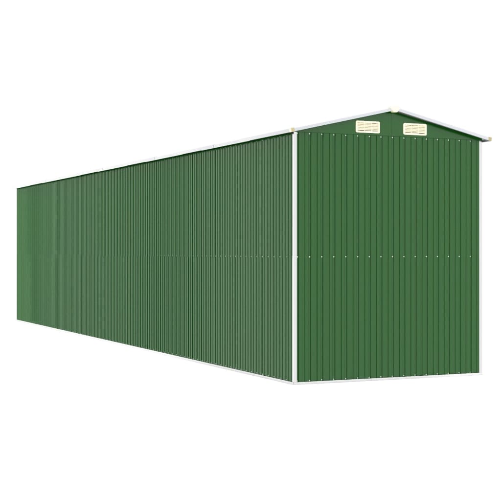 Vrtno spremište zeleno 192x938x223 cm od pocinčanog čelika