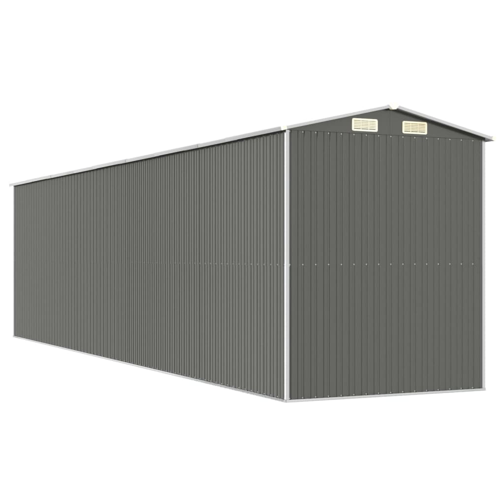 Vrtno spremište svjetlosivo 192x772x223 cm pocinčani čelik