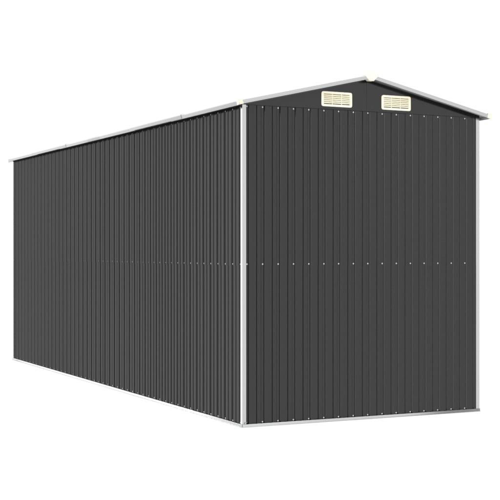 Vrtno spremište antracit 192 x 523 x 223 cm pocinčani čelik