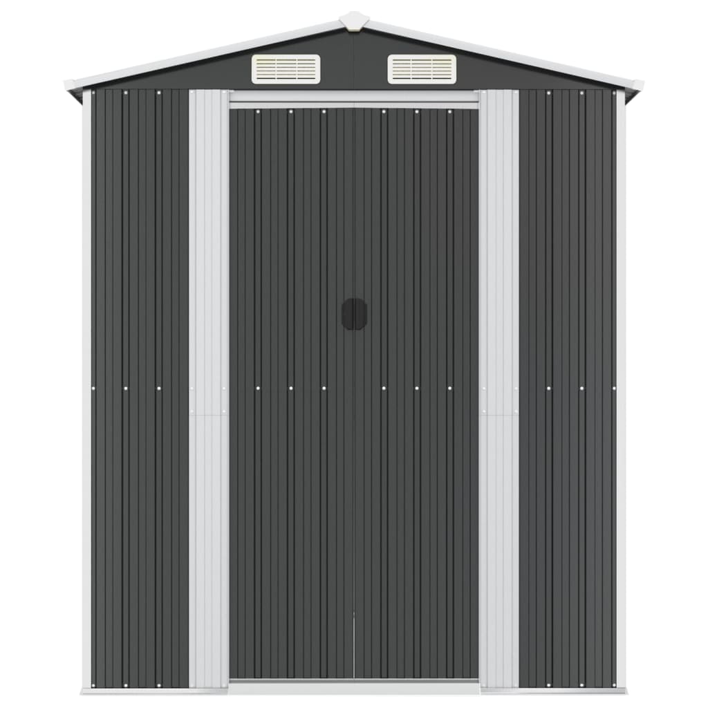 Vrtno spremište antracit 192x606x223 cm pocinčani čelik