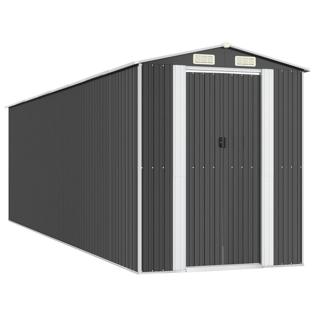 Vrtno spremište antracit 192x689x223 cm pocinčani čelik