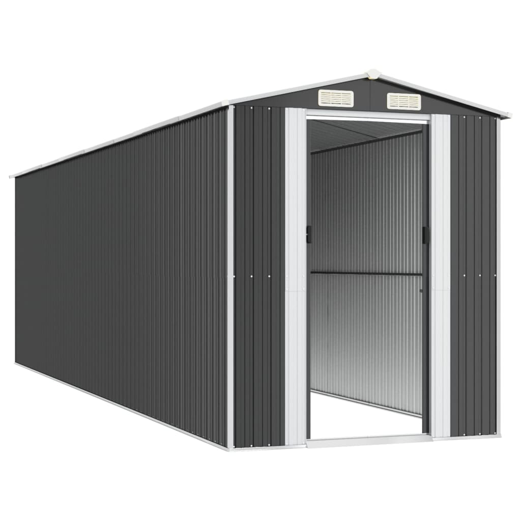 Vrtno spremište antracit 192x689x223 cm pocinčani čelik