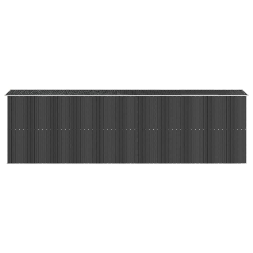 Vrtno spremište antracit 192x689x223 cm pocinčani čelik