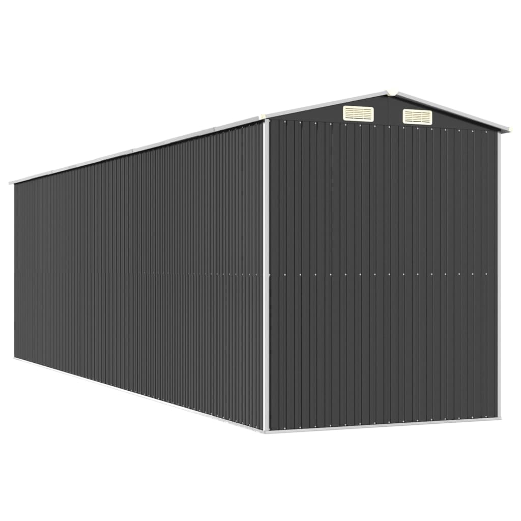 Vrtno spremište antracit 192x689x223 cm pocinčani čelik