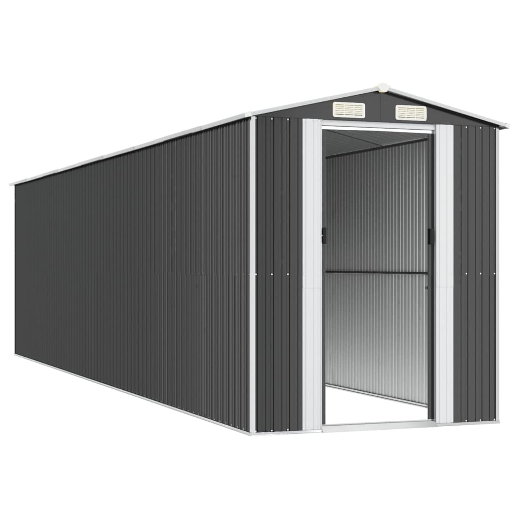 Vrtno spremište antracit 192x772x223 cm pocinčani čelik