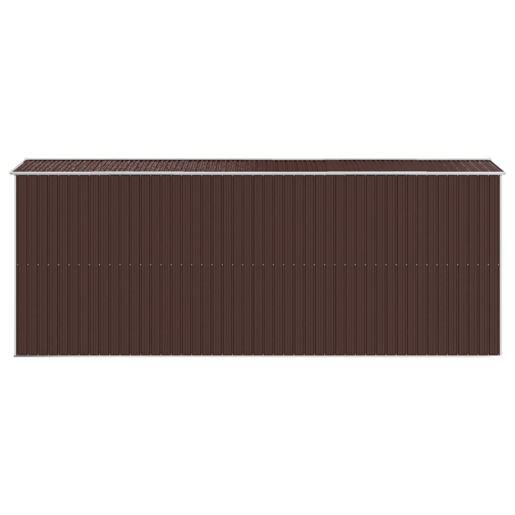 Vrtno spremište tamnosmeđe 192x523x223 cm pocinčani čelik