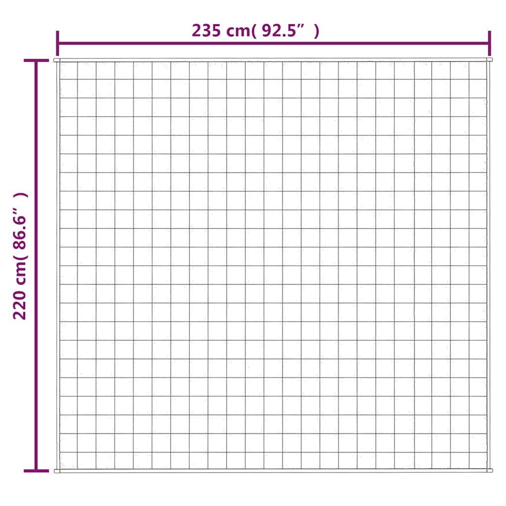 Teška deka siva 220x235 cm 11 kg od tkanine