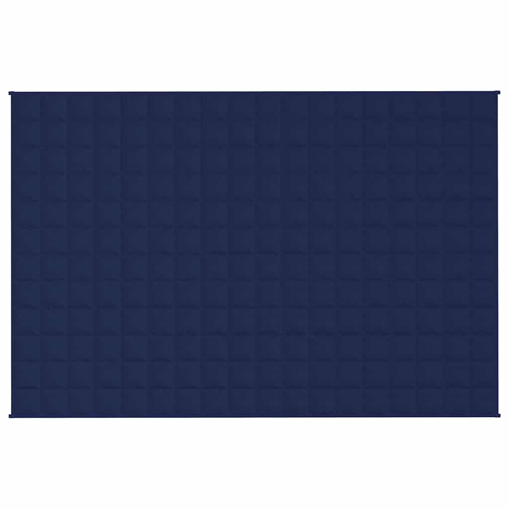 Teška deka plava 120 x 180 cm 9 kg od tkanine
