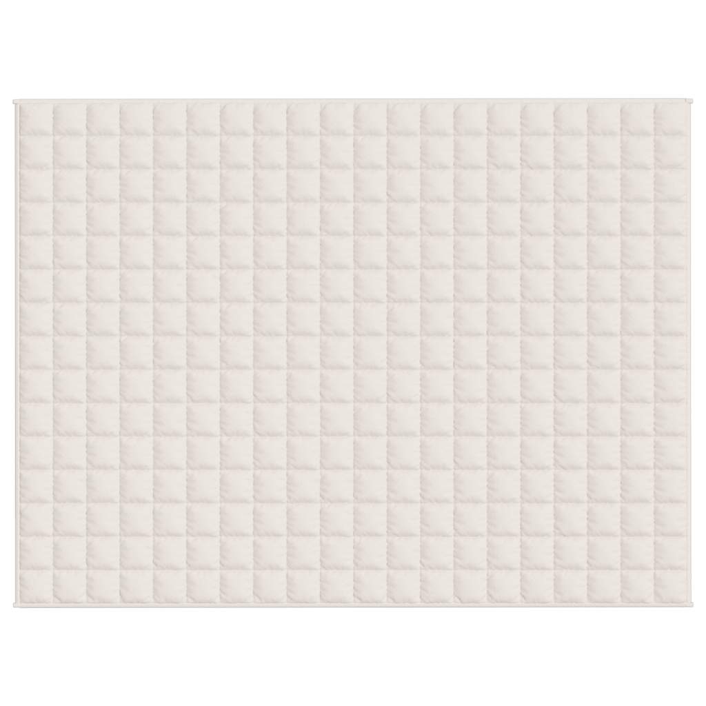 Teška deka svijetla krem 150x200 cm 7 kg od tkanine