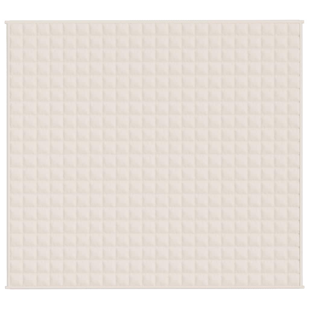 Teška deka svijetla krem 200x225 cm 13 kg od tkanine