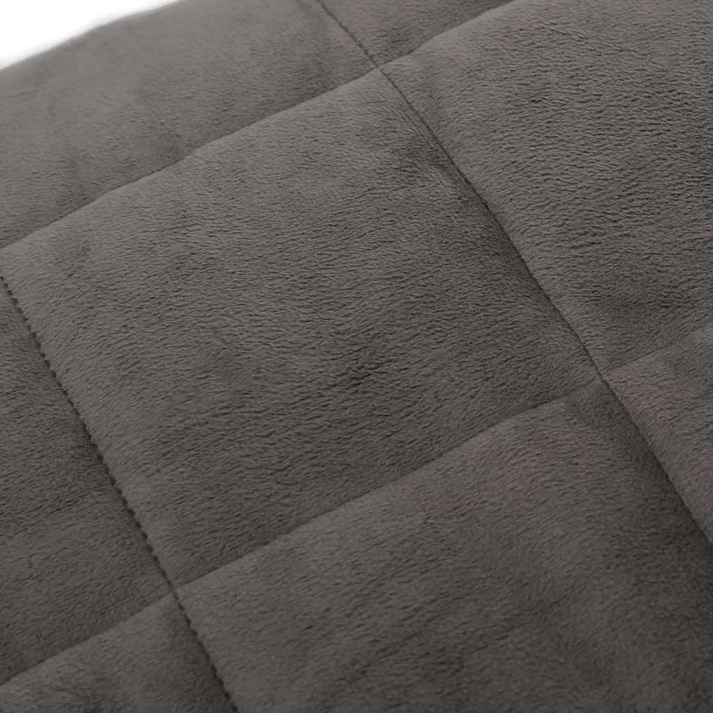Teška deka siva 200x200 cm 13 kg od tkanine