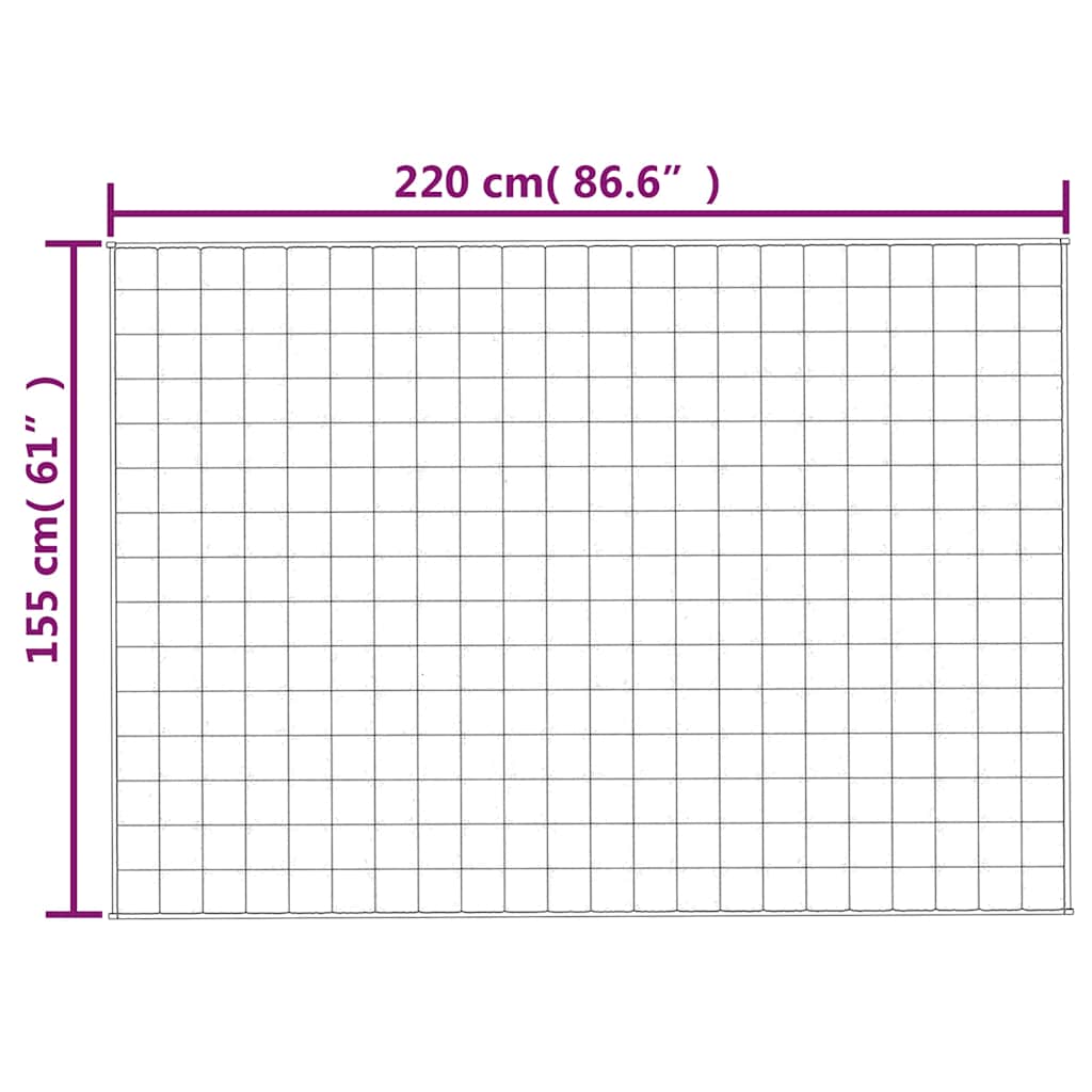 Teška deka plava 155x220 cm 11 kg od tkanine