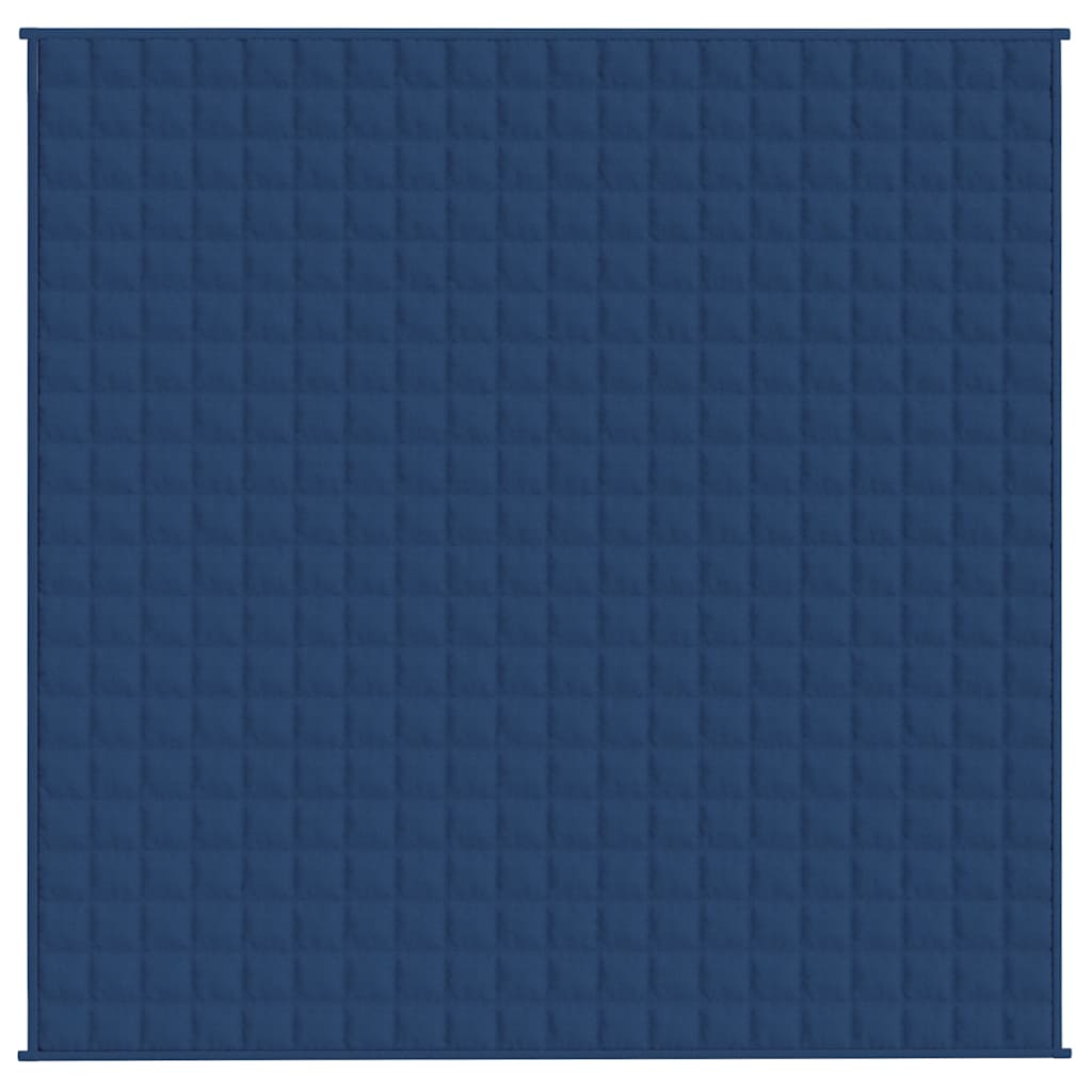 Teška deka plava 200x200 cm 9 kg od tkanine