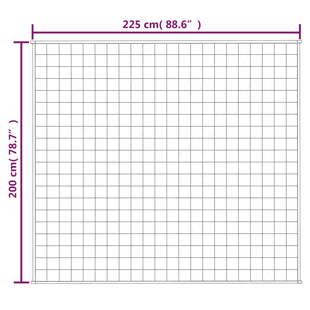 Teška deka plava 200x225 cm 13 kg od tkanine