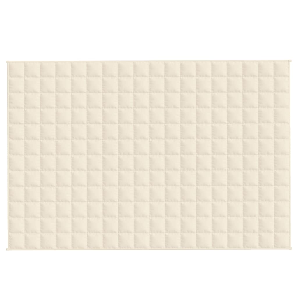 Teška deka svijetla krem 120 x 180 cm 5 kg od tkanine
