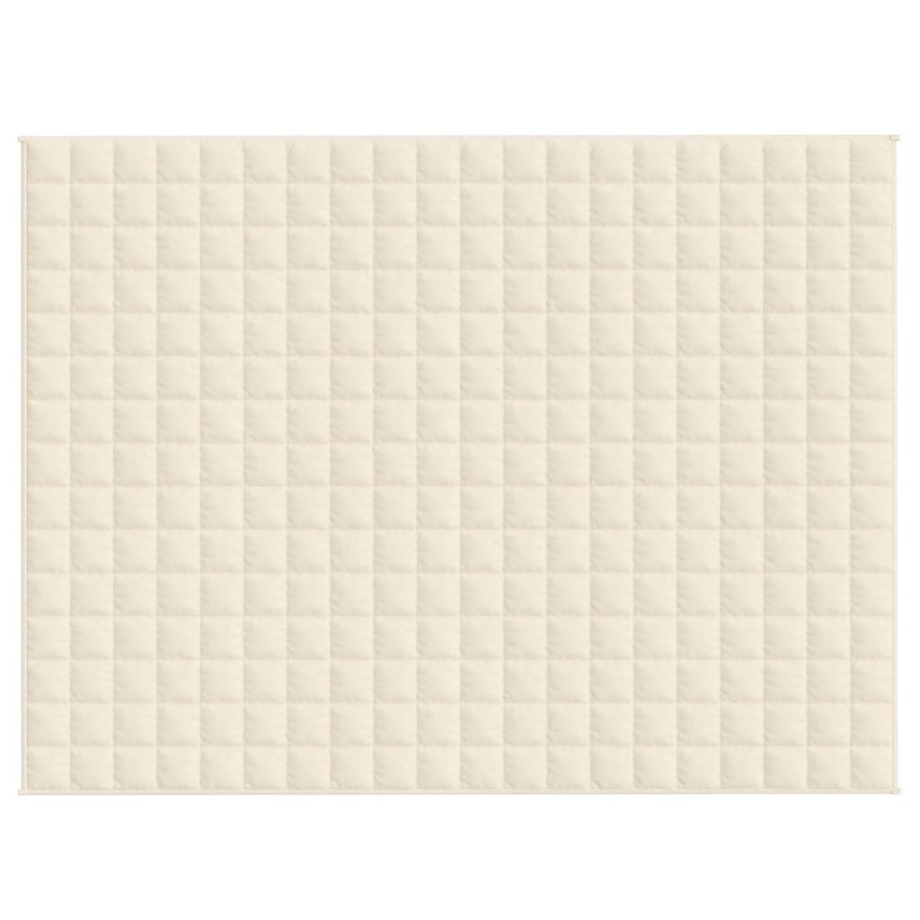 Teška deka svijetla krem 150x200 cm 11 kg od tkanine