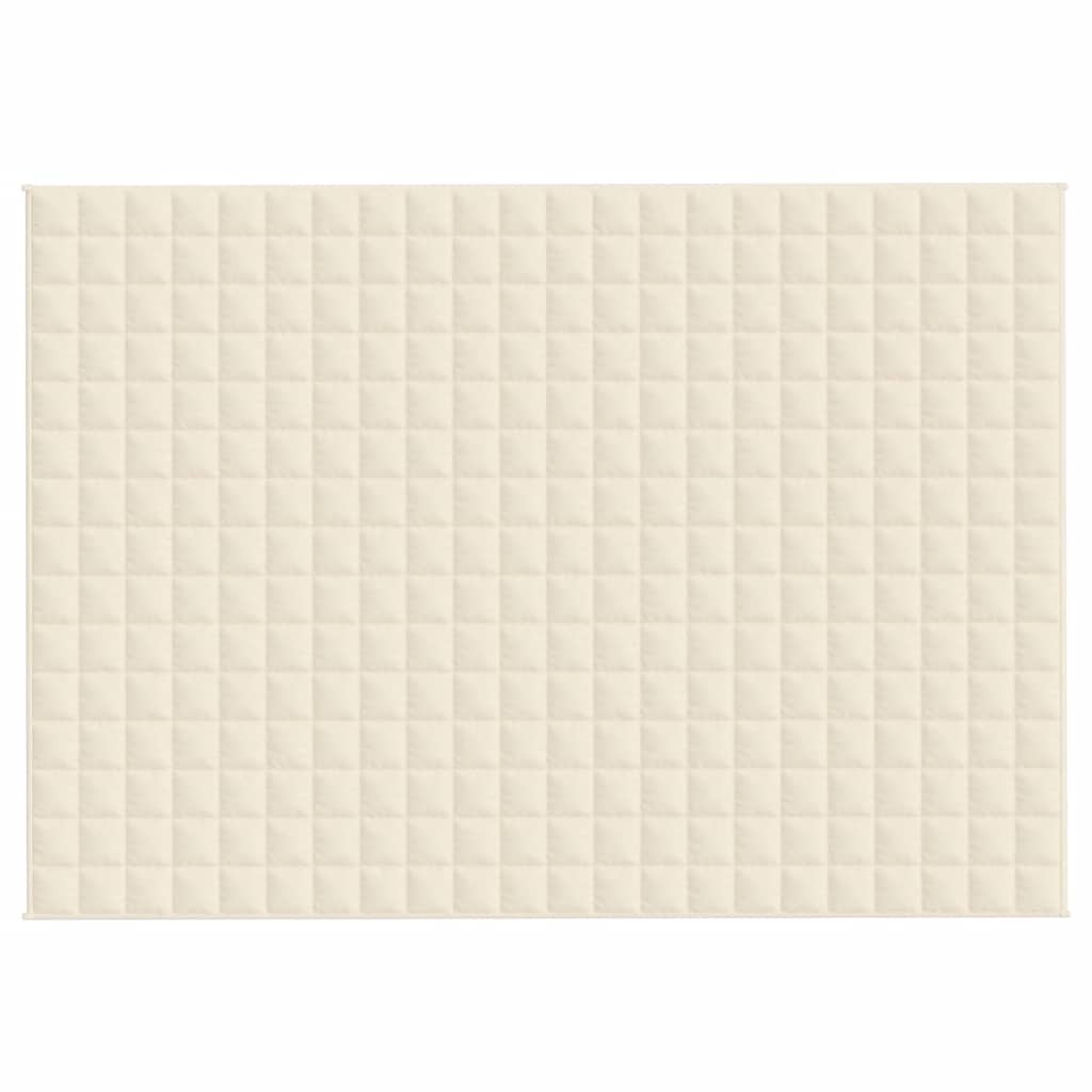 Teška deka svijetla krem 155x220 cm 11 kg od tkanine