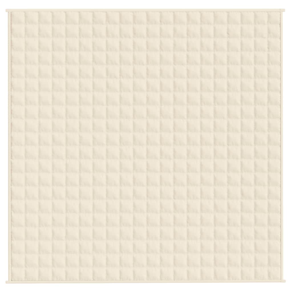 Teška deka svijetla krem 200x200 cm 13 kg od tkanine
