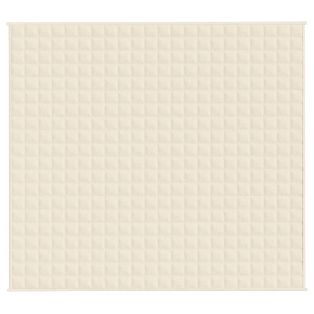 Teška deka svijetla krem 200x225 cm 13 kg od tkanine