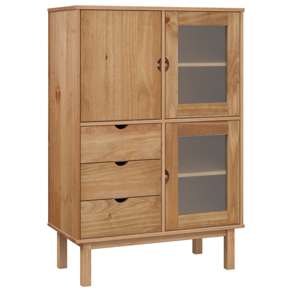 Visoka komoda OTTA 85 x 43 x 125 cm od masivne borovine